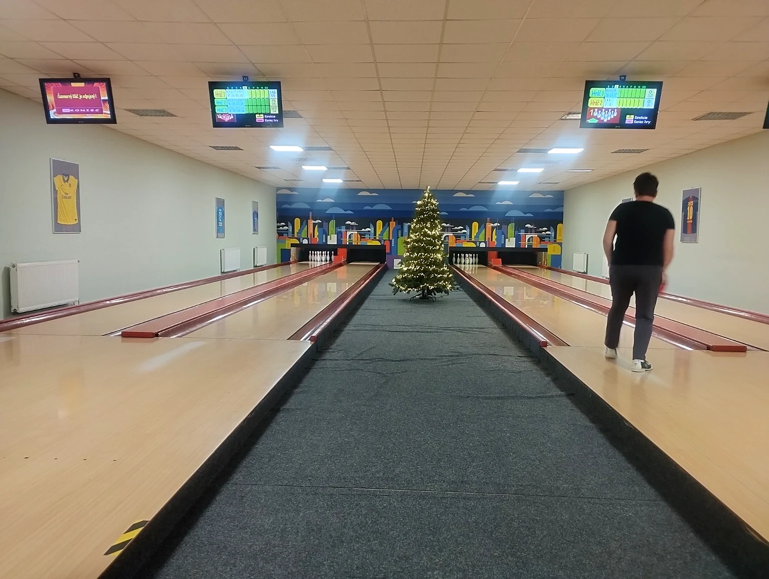 Bowling počas vianočnej atmosféry
