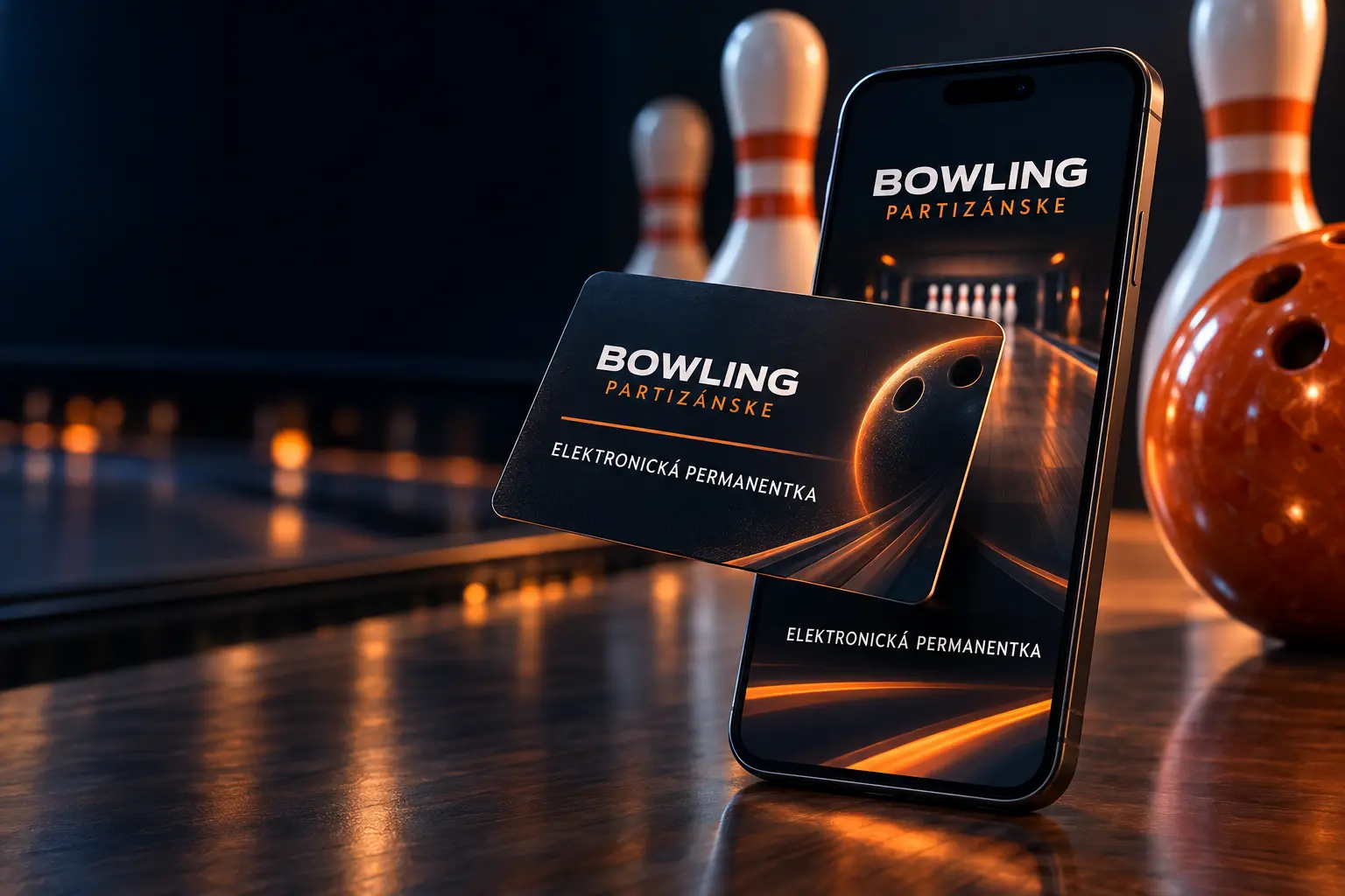 Elektronická permanentka Bowling Partizánske v mobilnom telefóne